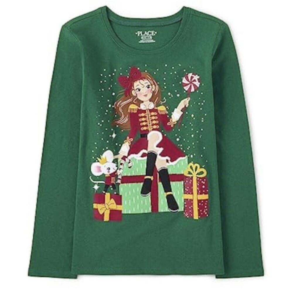 The Children's Place Girls' All Holidays Long Sleeve Graphic T-Shirt